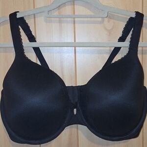 Victoria's Secret Perfect Shape Black Lace Trim Bra 38DDD Body By Victoria